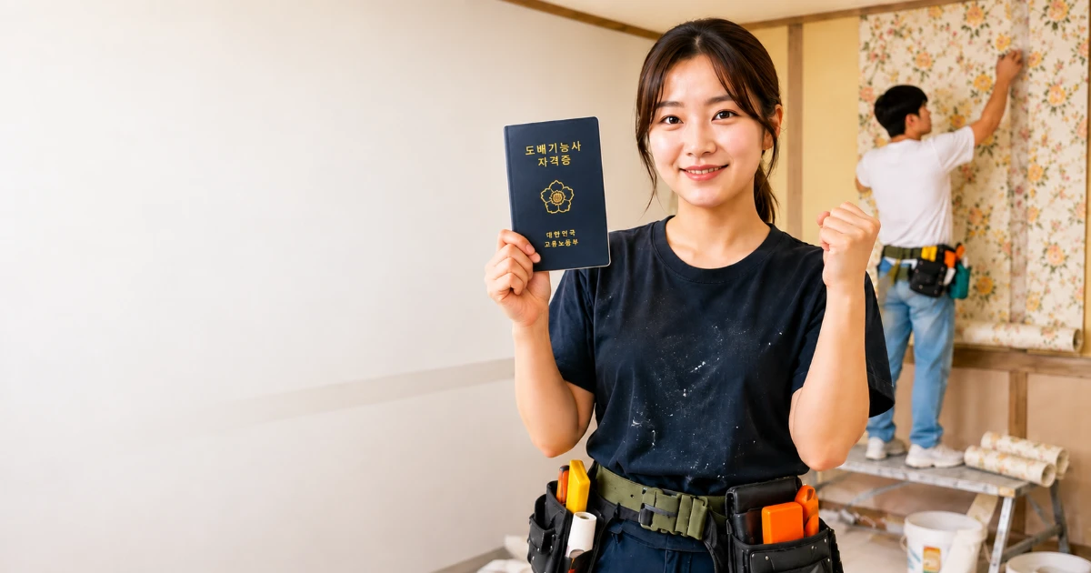 도배기능사 실기교육 - 도배 취업교육 현장 실무 배우기 기초부터 배우기